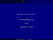 Theme "Malmoe", color theme "albatross"