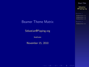 Theme "Marburg", color theme "albatross"