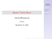 Theme "Goettingen", color theme "beaver"