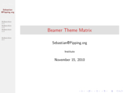 Theme "Hannover", color theme "beaver"