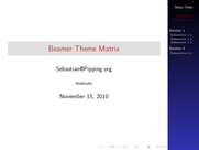 Theme "Marburg", color theme "beaver"