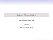 Theme "Singapore", color theme "beaver"