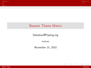 Theme "Szeged", color theme "beaver"