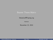 Theme "Boadilla", color theme "beetle"
