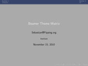 Theme "Frankfurt", color theme "beetle"