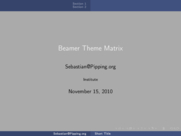 Theme "Malmoe", color theme "beetle"