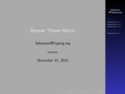 Theme "Marburg", color theme "beetle"