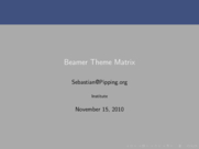 Theme "Rochester", color theme "beetle"