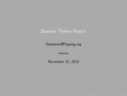 Theme "default", color theme "beetle"