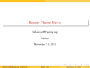 Theme "CambridgeUS", color theme "crane"