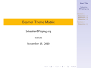 Theme "Goettingen", color theme "crane"