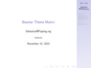 Theme "Goettingen", color theme "default"
