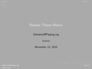 Theme "Berlin", color theme "fly"