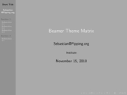 Theme "Hannover", color theme "fly"