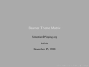 Theme "Rochester", color theme "fly"