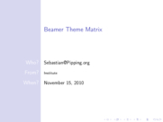 Theme "Bergen", color theme "seahorse"