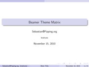 Theme "CambridgeUS", color theme "seahorse"