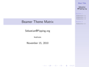 Theme "Goettingen", color theme "seahorse"