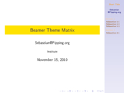 Theme "Goettingen", color theme "wolverine"