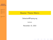 Theme "Hannover", color theme "wolverine"
