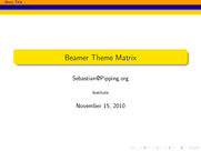 Theme "JuanLesPins", color theme "wolverine"